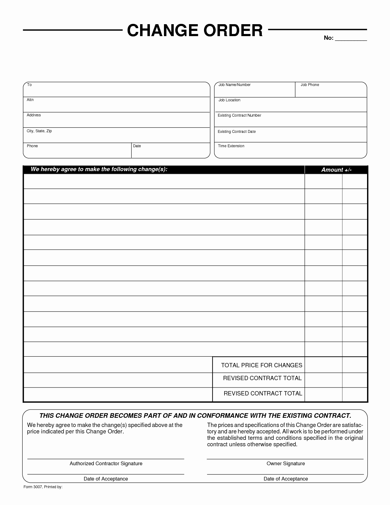 Printable order forms Templates Best Of Change Of order form by Liferetreat Change order form