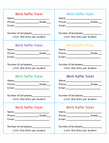 Printable Raffle Tickets Template Awesome 45 Raffle Ticket Templates