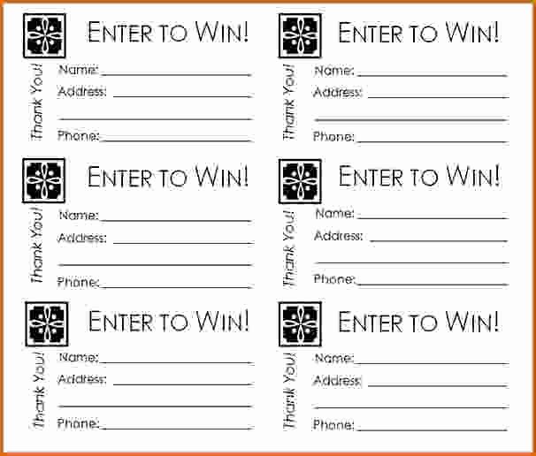 Printable Raffle Tickets Template Best Of 11 Free Printable Raffle Ticket Template