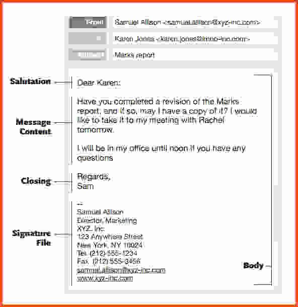 Professional E Mail Template Awesome Professional Email format Templates