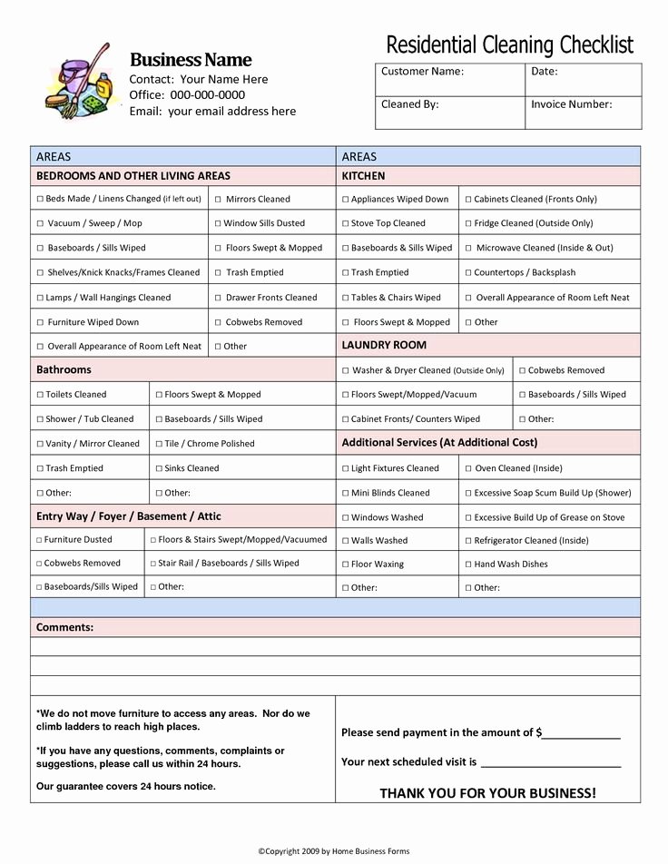 Professional House Cleaning Checklist Template Luxury Professional House Cleaning Checklist Template – Planner