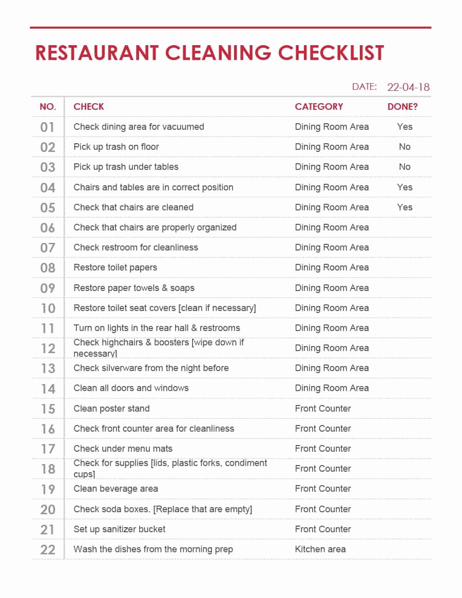 Professional House Cleaning Checklist Template Unique 40 Printable House Cleaning Checklist Templates Template Lab