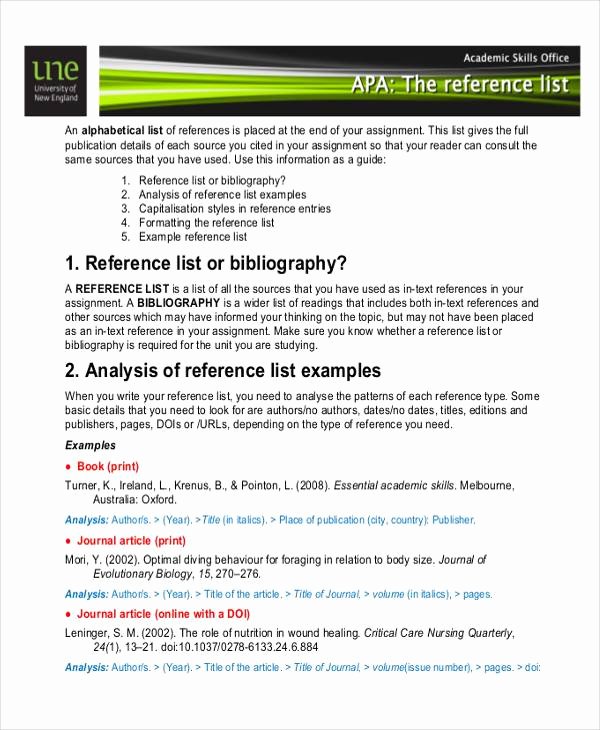Professional Reference List Template Word Inspirational Professional Reference List Sample 7 Examples In Word Pdf