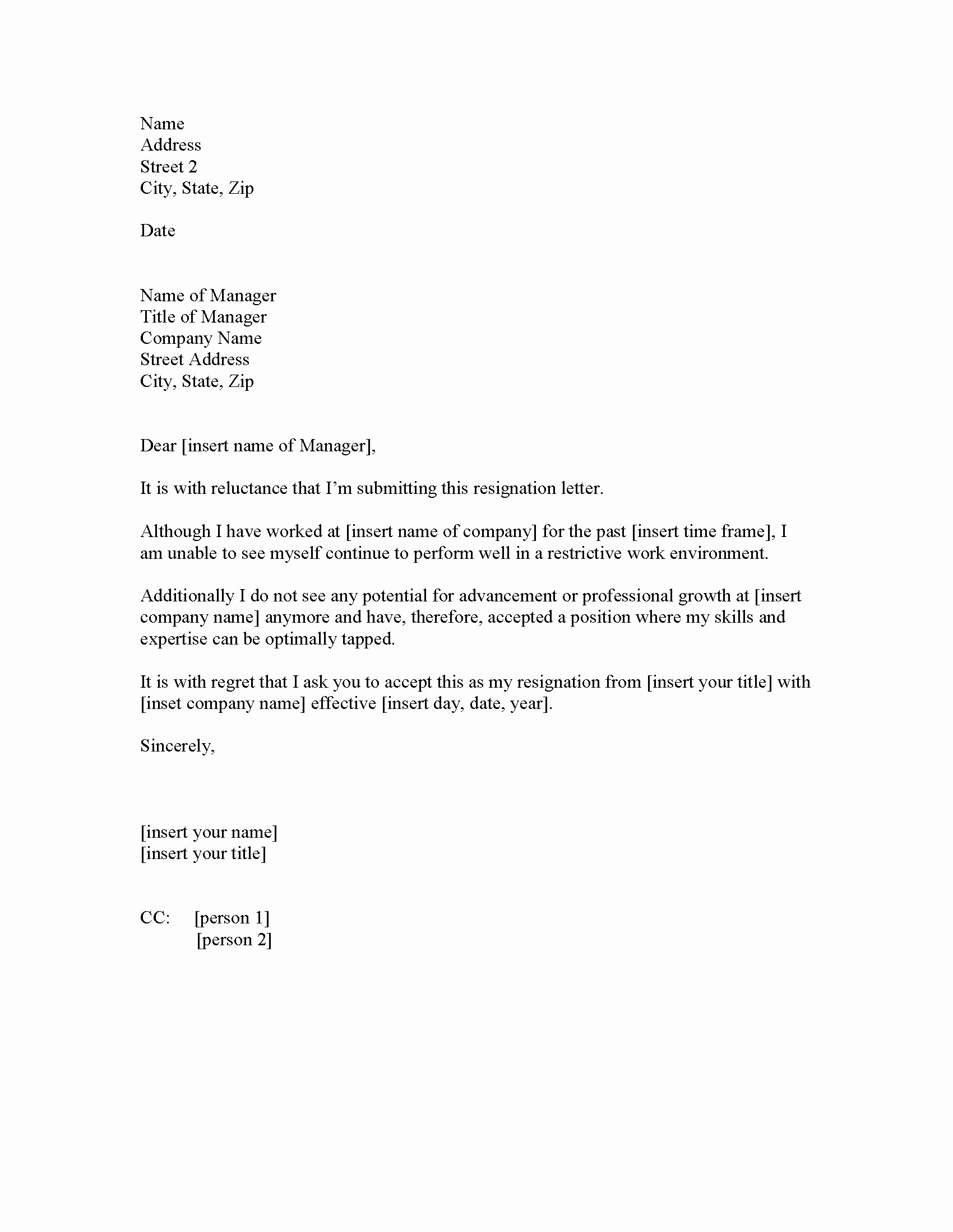 Professional Resignation Letter Template Luxury Dos and Don Ts for A Resignation Letter