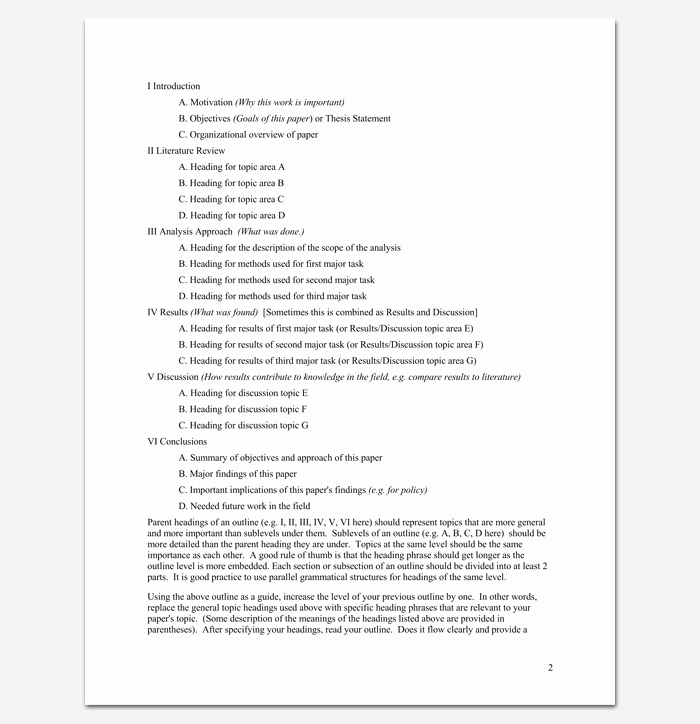 Project Outline Template Word Best Of Project Outline Template 17 for Word Ppt Excel and