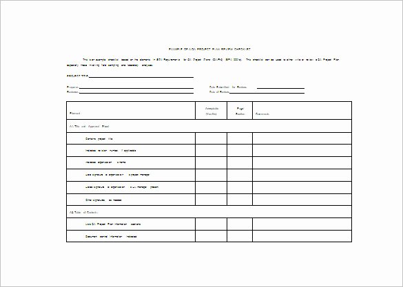 Project Outline Template Word Elegant Sample Project Plan Template 19 Free Excel Pdf