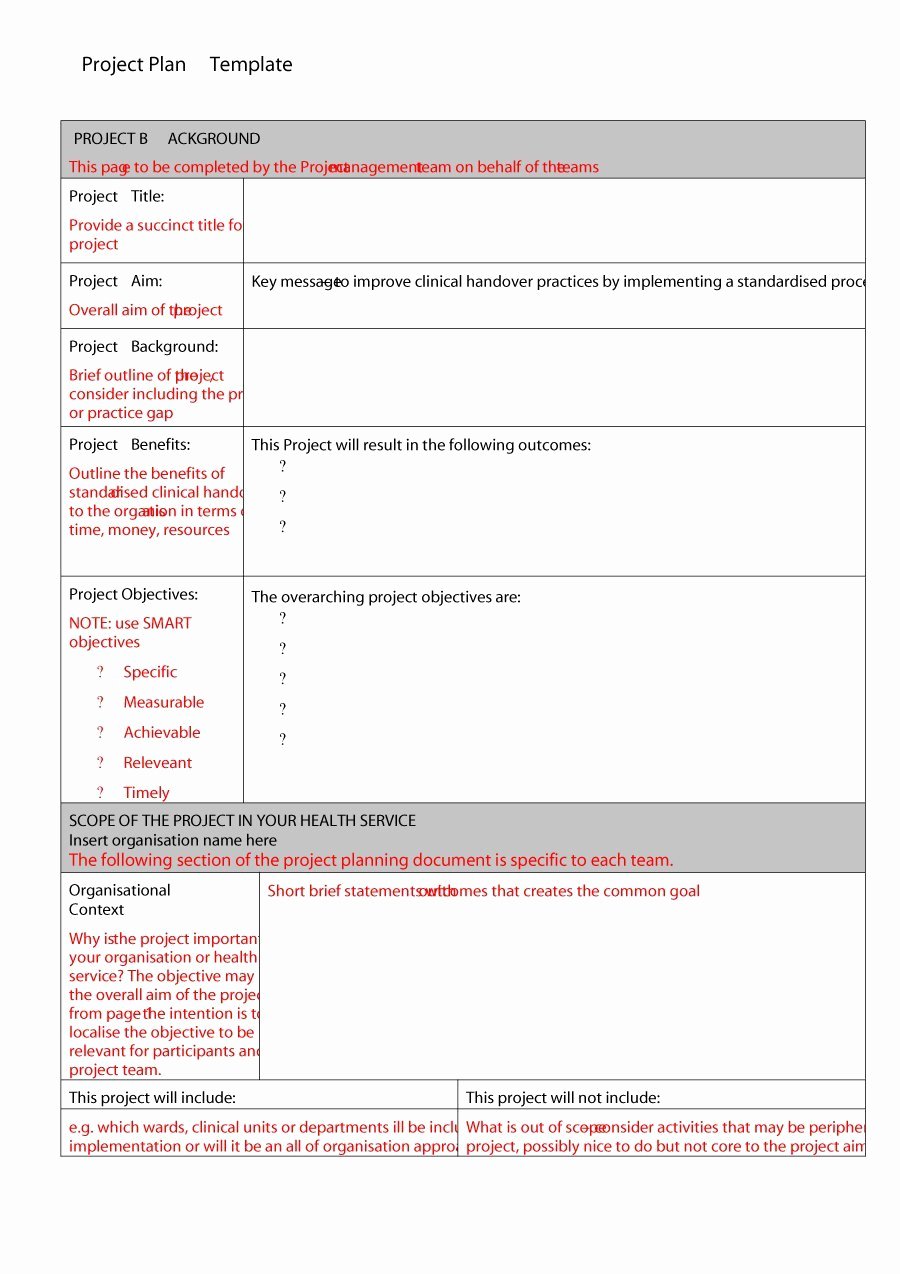Project Plan Template Word Beautiful 48 Professional Project Plan Templates [excel Word Pdf
