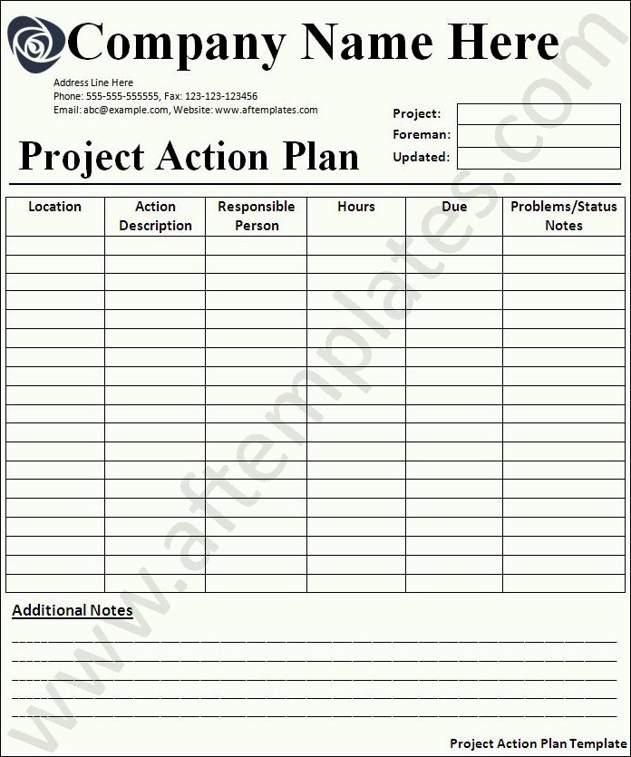Project Plan Template Word Lovely Action Plan Template