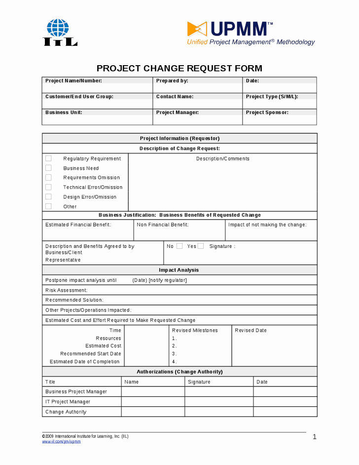 Project Request form Template Awesome 23 Of It Change Management Request form Template