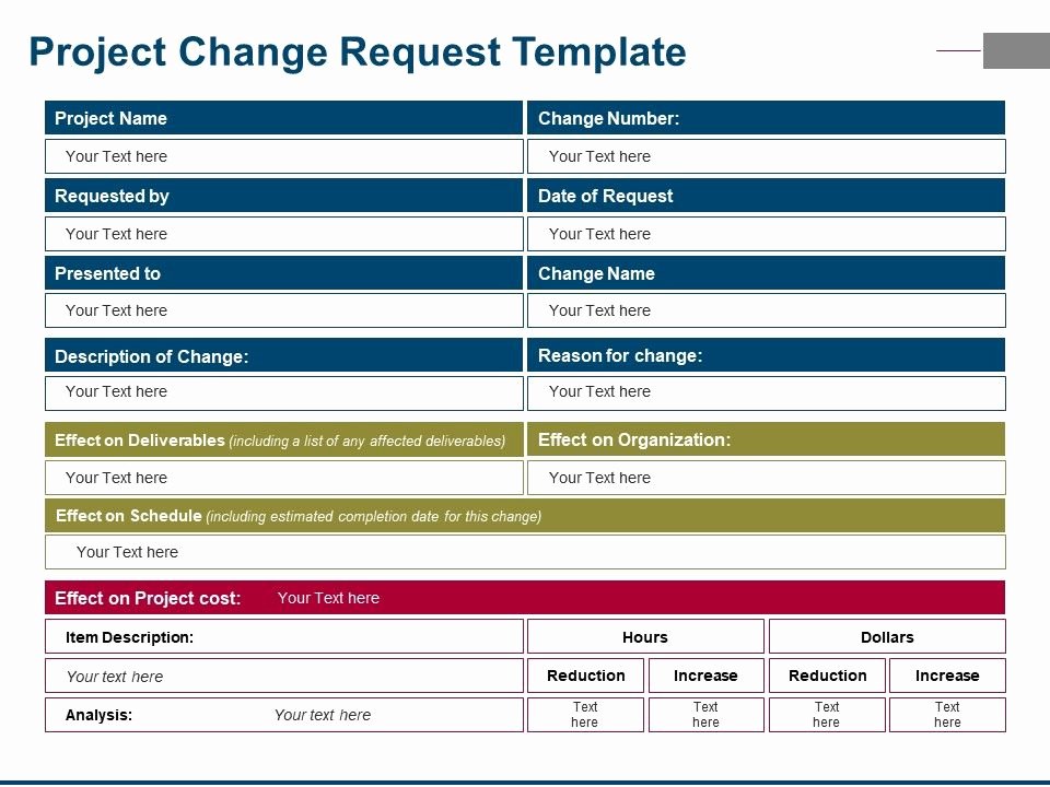 Project Request form Template Best Of Project Change Request Template Ppt Examples Slides