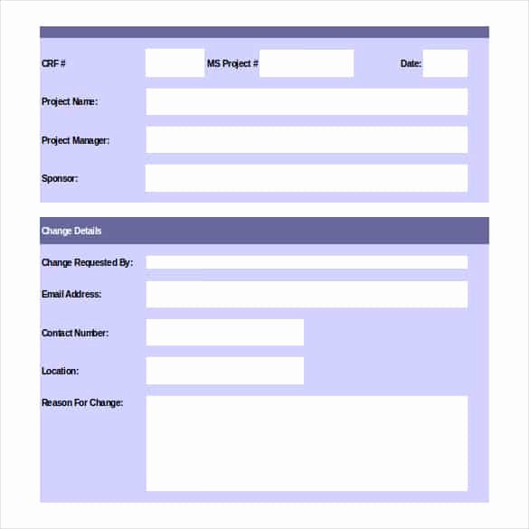 Project Request form Template Elegant 11 Change order Templates &amp; forms Word Excel Fomats
