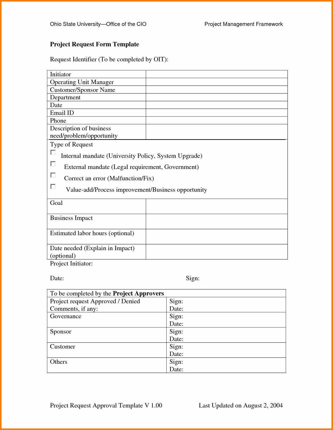 Project Request form Template Inspirational 24 Of Idea form Template