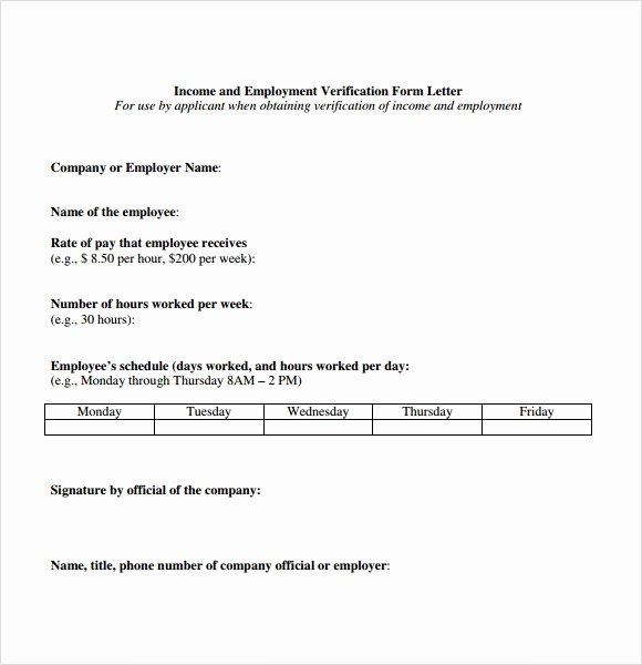 Proof Of Income Template Awesome Proof Of In E Letter Template 7 Download Documents In