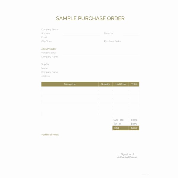 Purchase order Template Pdf Beautiful 53 Purchase order Examples Pdf Doc