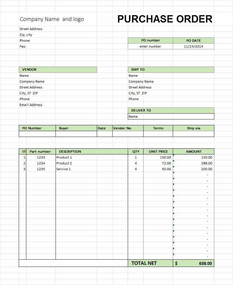 Purchase order Template Word Unique 39 Free Purchase order Templates In Word &amp; Excel Free
