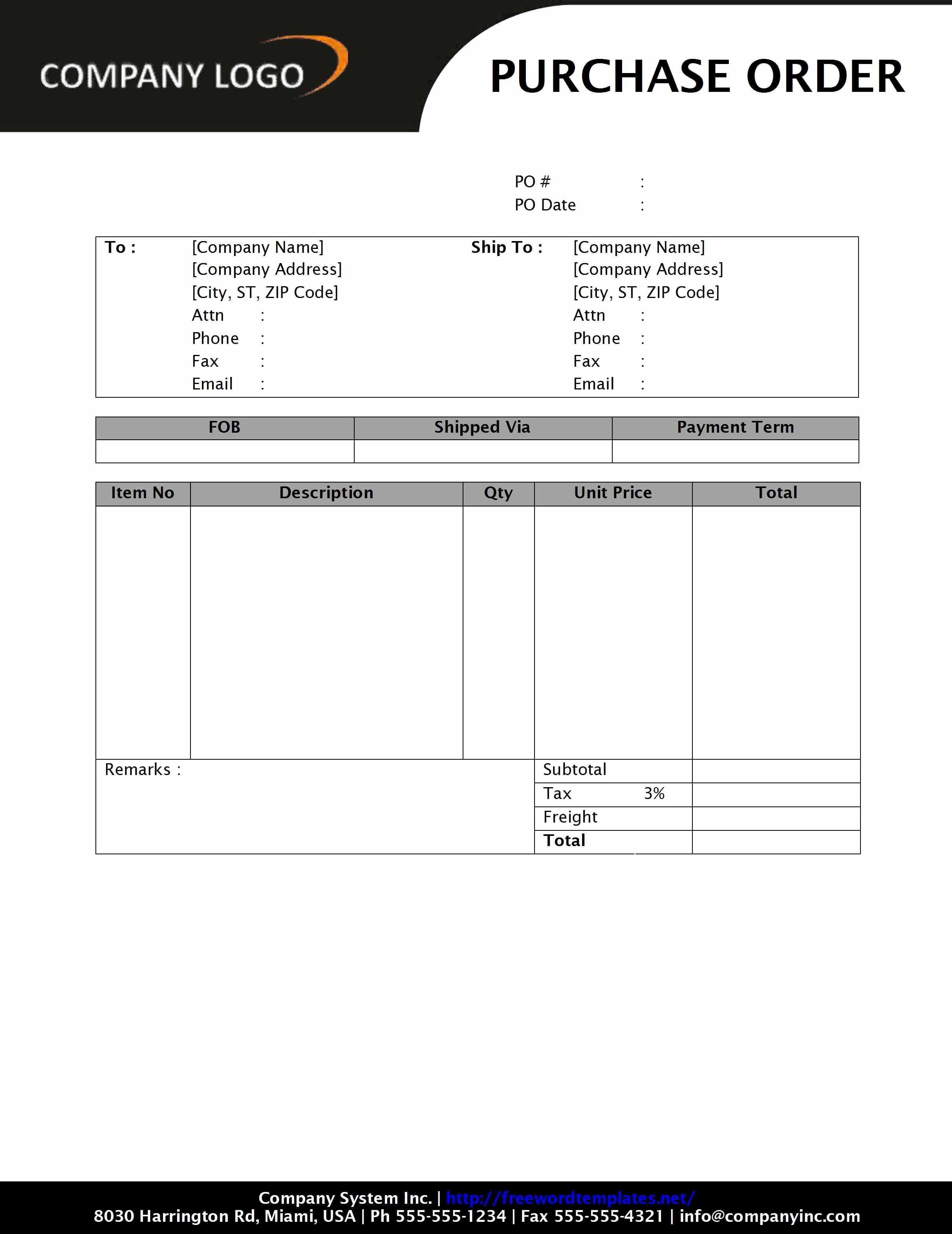 Purchase order Templates Word Best Of Purchase order form Templates for Mac Google Search