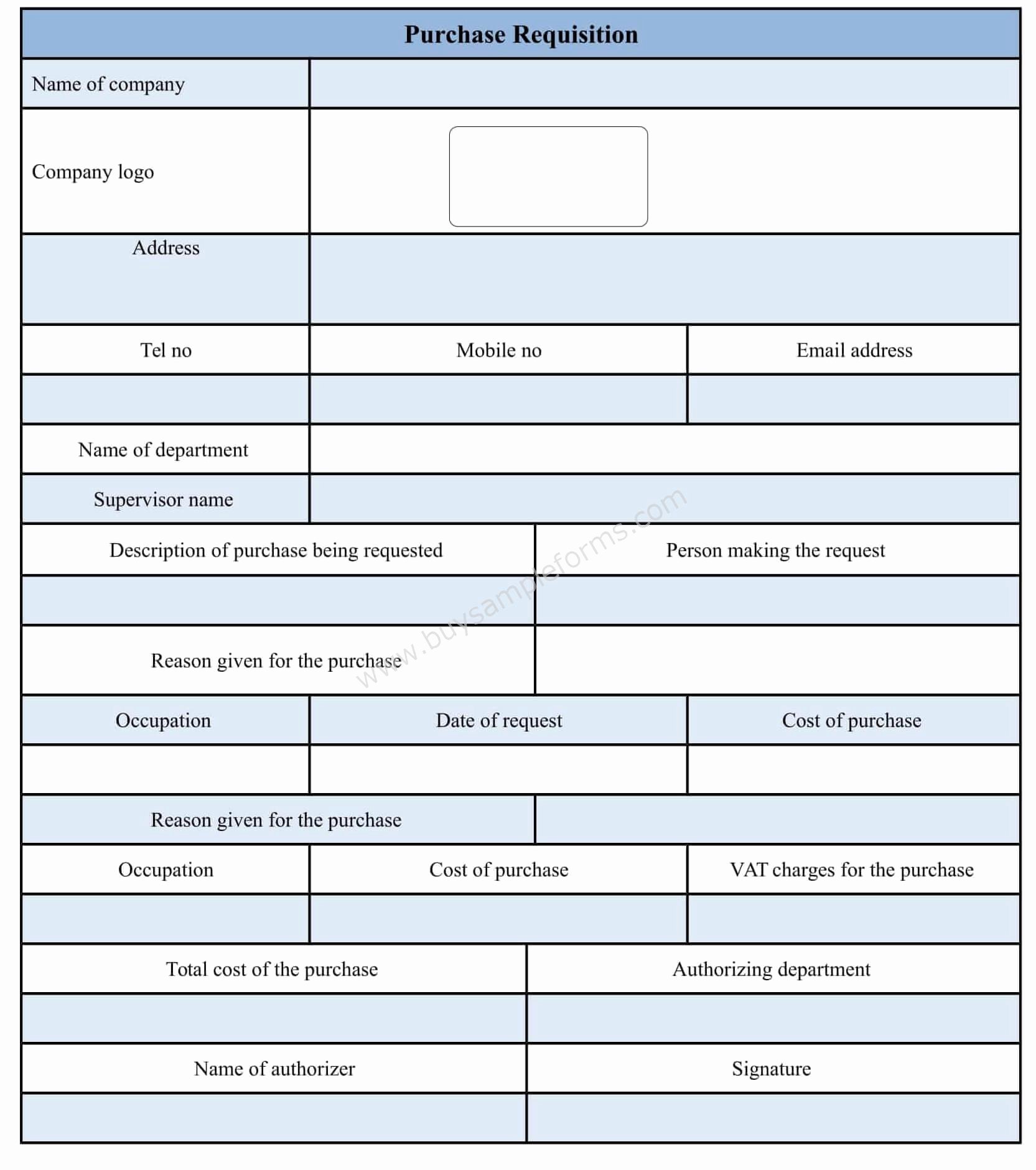 Purchase Request form Template Inspirational Purchase Requisition form Template Doc