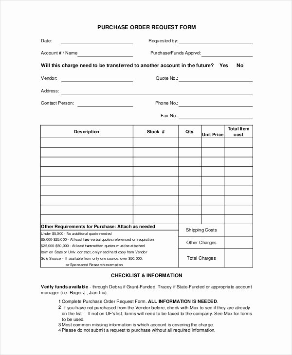 Purchase Request form Template Luxury 14 Purchase order Template Docs Word