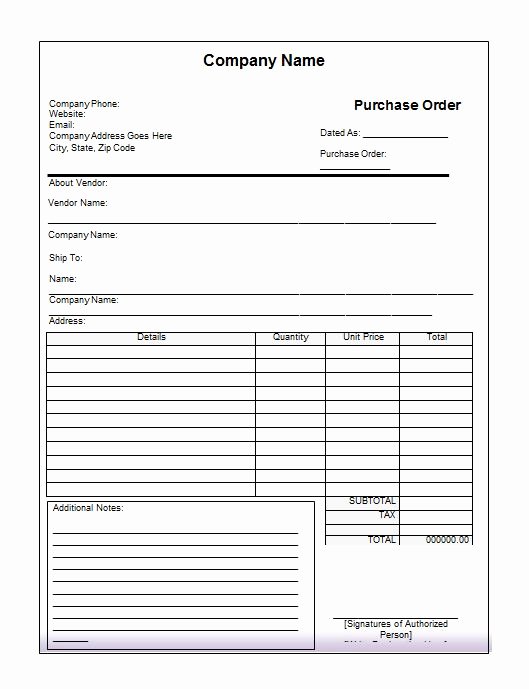 Purchasing Request form Template Beautiful 39 Free Purchase order Templates In Word &amp; Excel Free