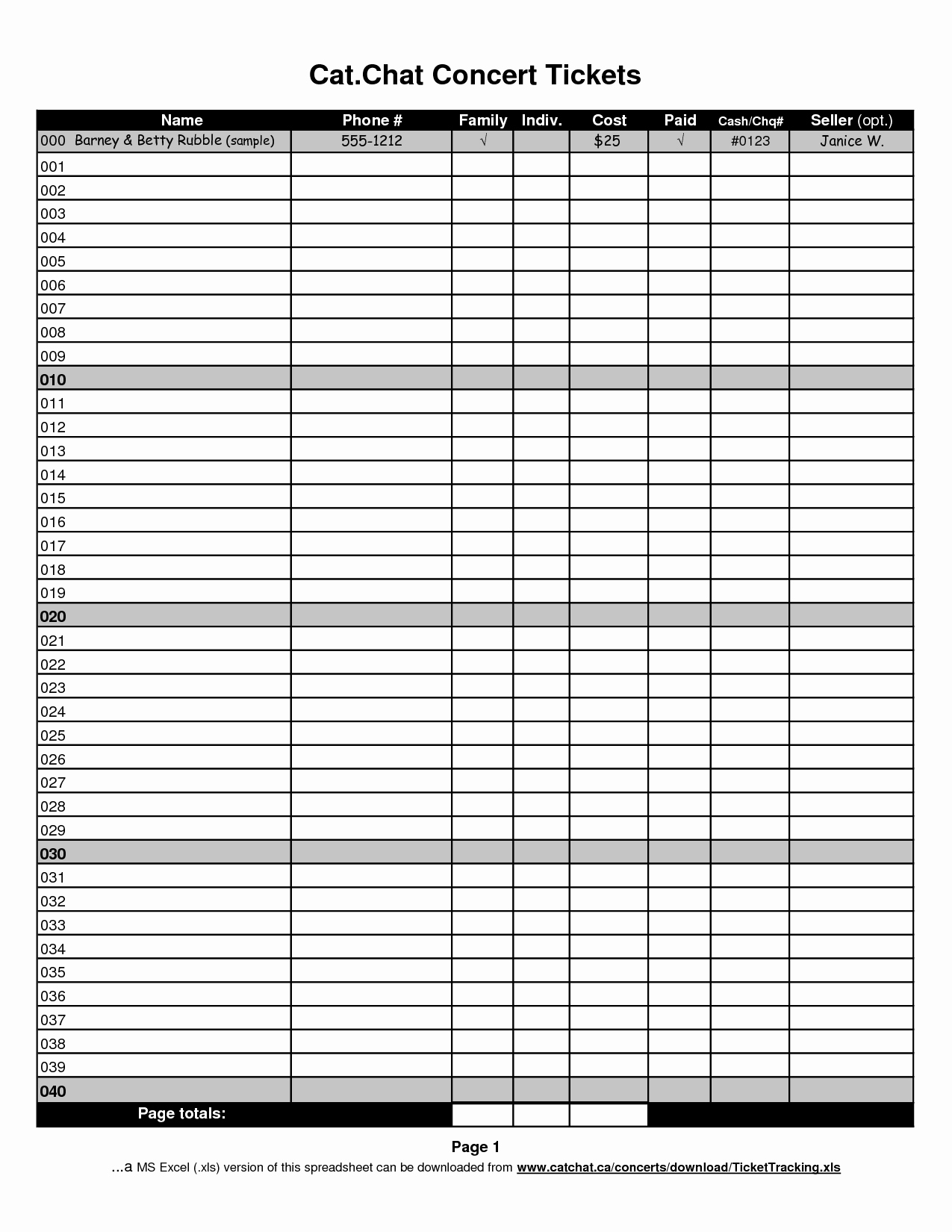 Raffle Ticket Template Excel New Best S Of Excel Tracking Sheets Employee Time
