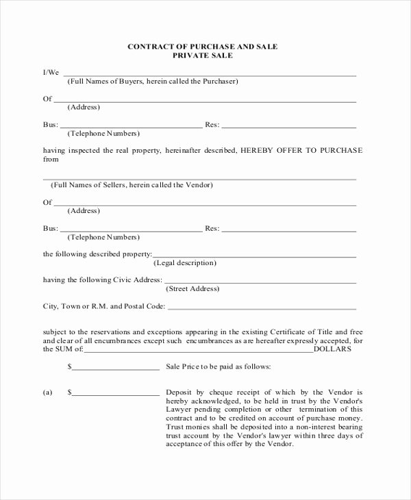 Real Estate Contract Template Fresh Real Estate Sales Contract Template 2018