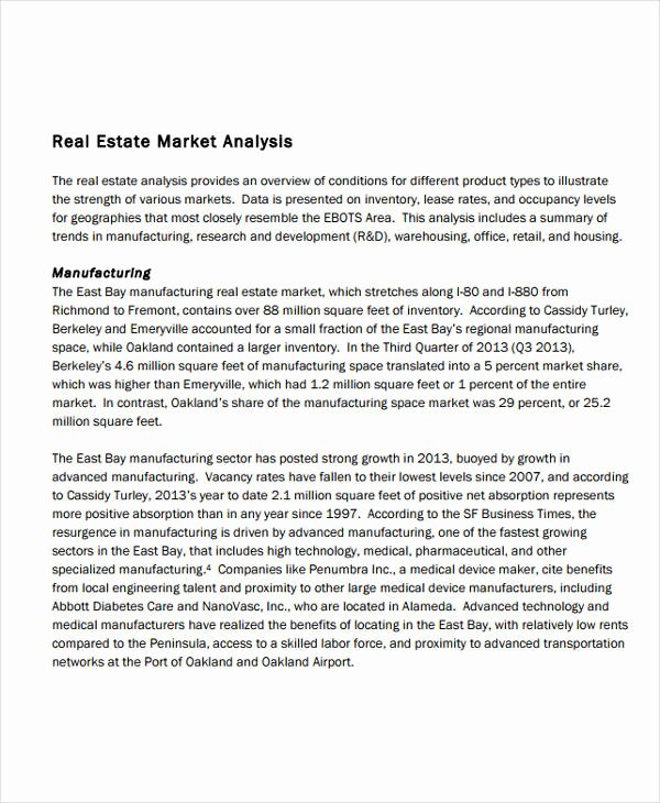 Real Estate Market Analysis Template Luxury 11 Real Estate Market Analysis Templates Pdf Word
