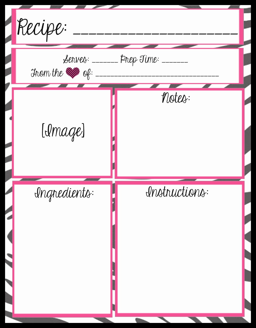 Recipe Card Template for Pages Beautiful Mesa S Place Full Page Recipe Templates [free Printables]