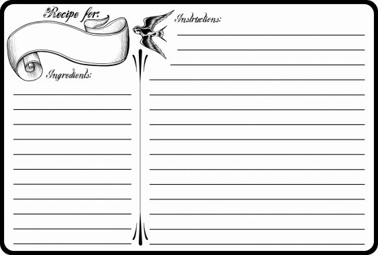 Recipe Card Template for Pages Unique 13 Recipe Card Templates Excel Pdf formats