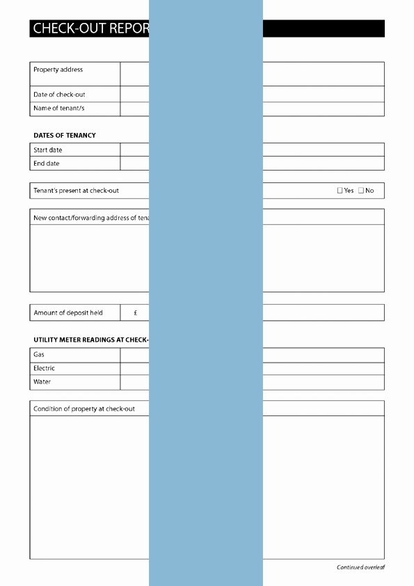Reference Check Email Template Elegant Landlord S Check Out Report form Template &amp; Sample