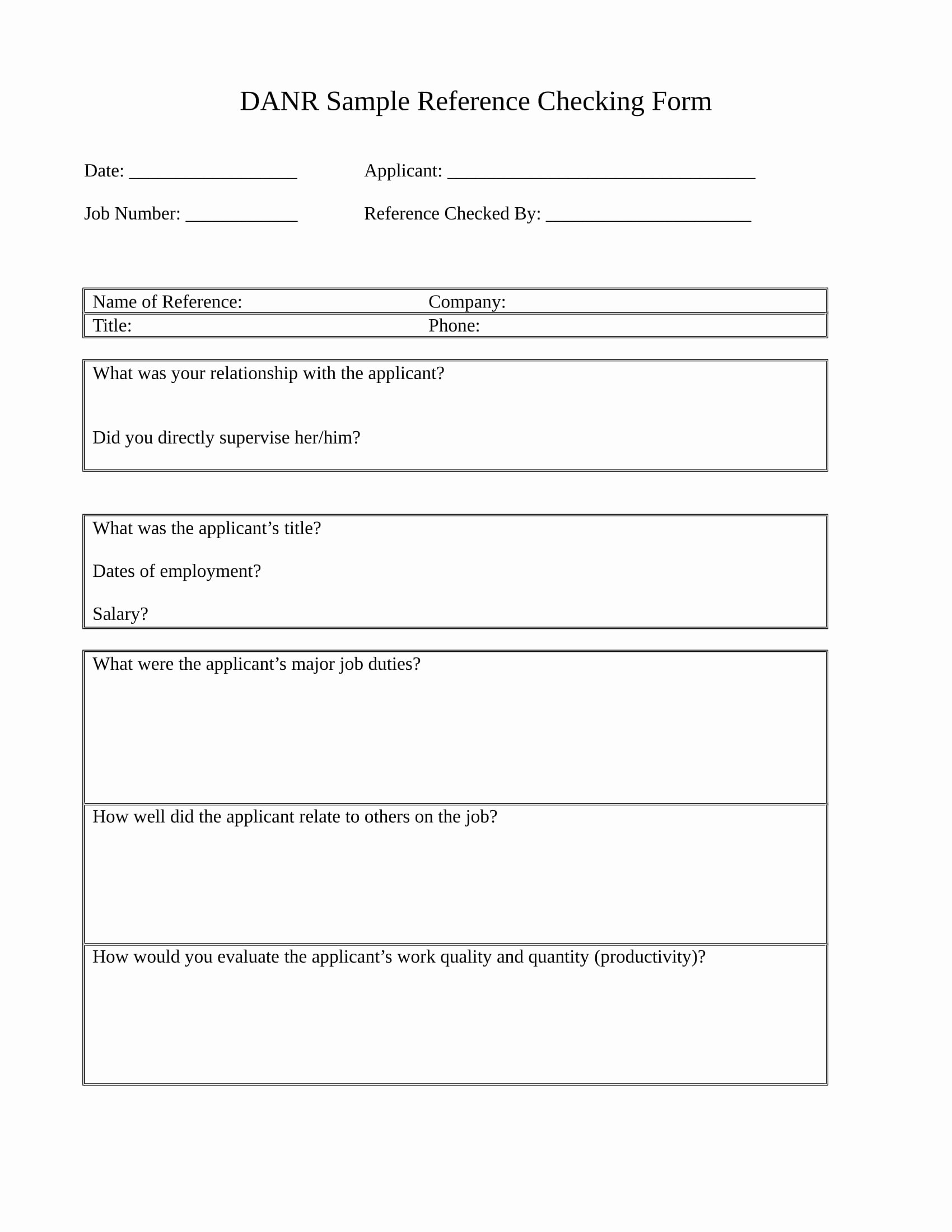 Reference Check form Template Beautiful 11 Reference Checking forms &amp; Templates Pdf Doc