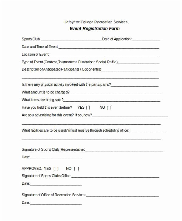 Registration forms Template Word Beautiful Free 38 Registration form Templates