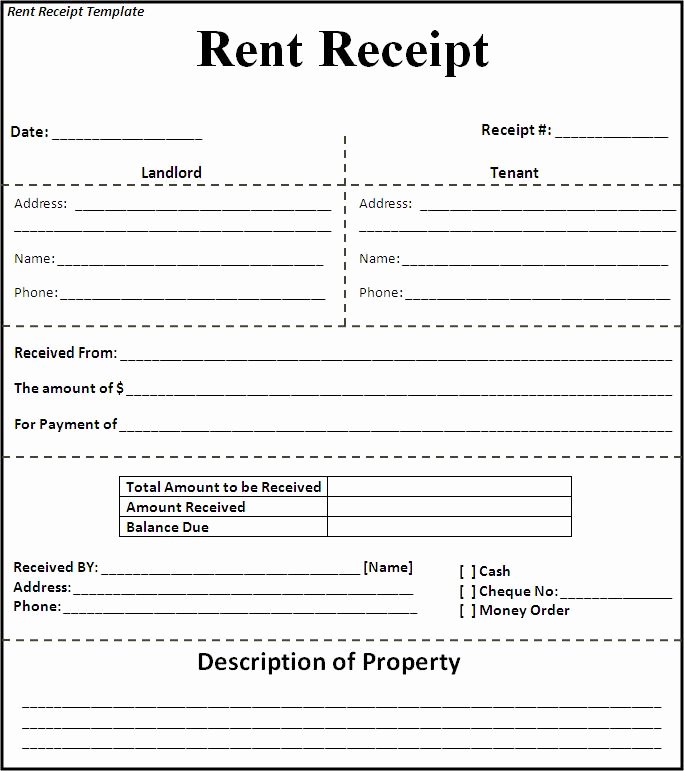Rent Receipt Template Word Beautiful Free Rent Receipt Template for Word Excel About