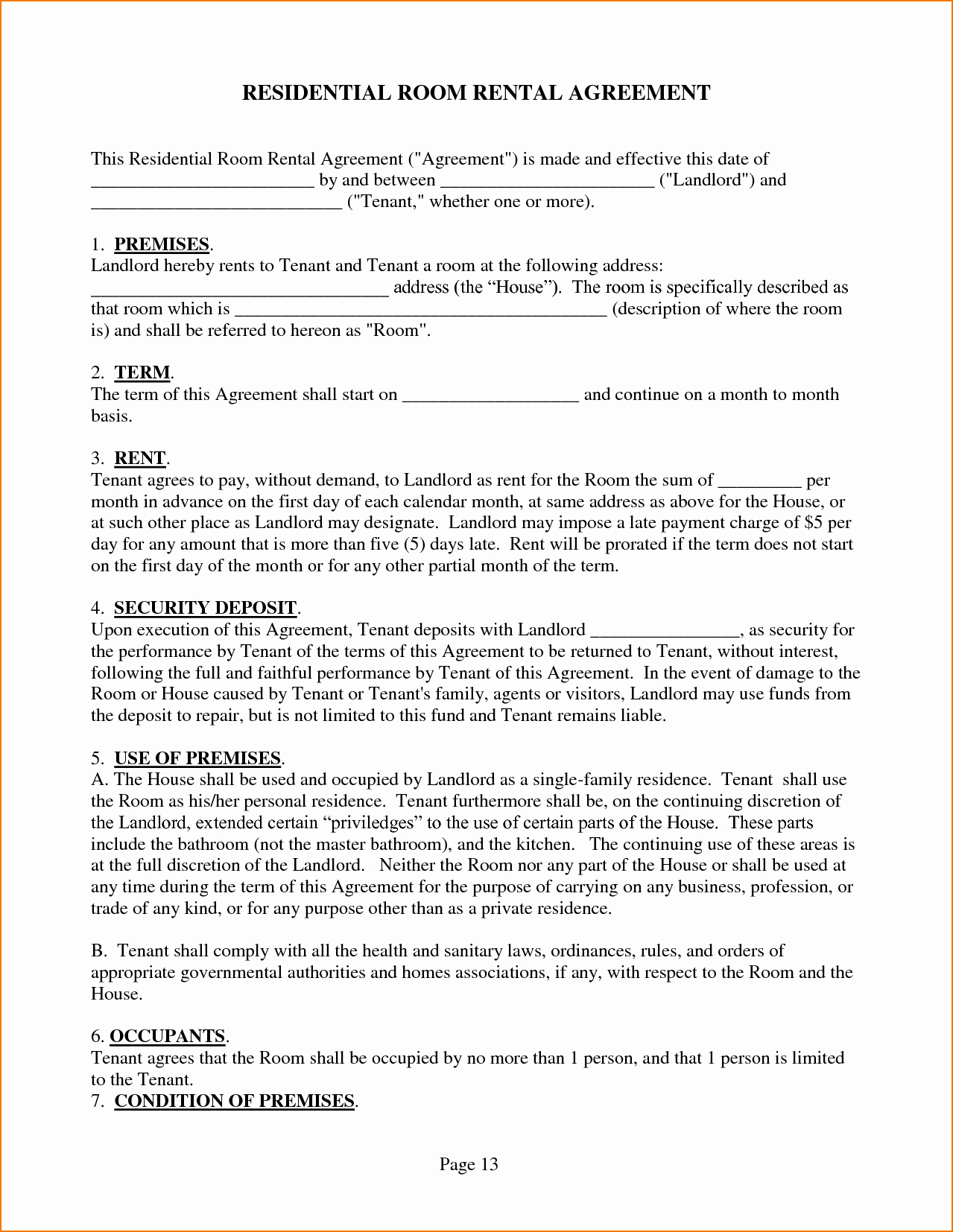 Rent to Own Contract Template Awesome 5 House Rental Agreement Template