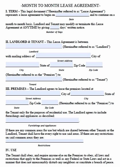 Rent to Own Contract Templates Beautiful Printable Sample Rental Lease Agreement Templates Free