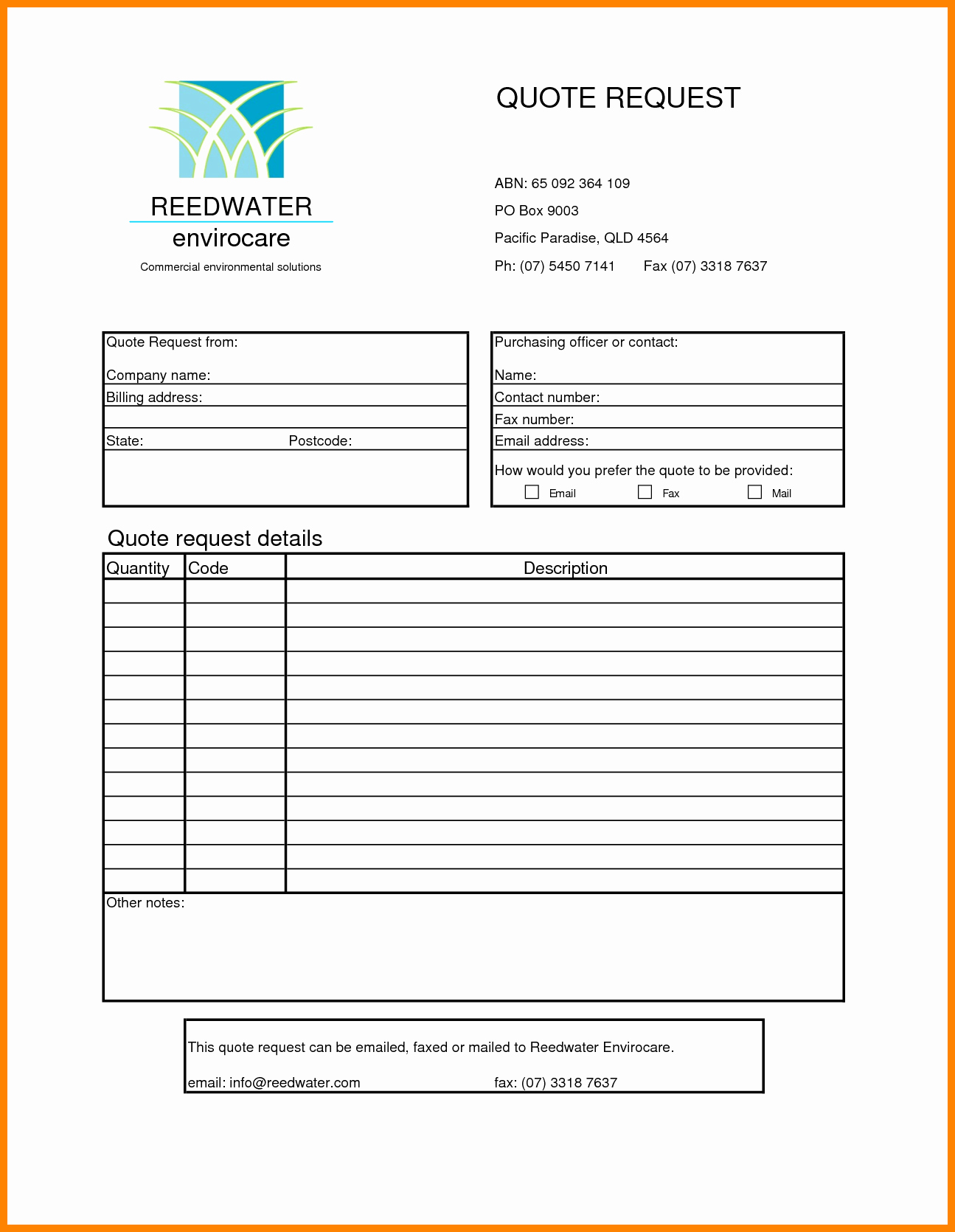 Request for Quote Template Excel Lovely Request for Quote Template