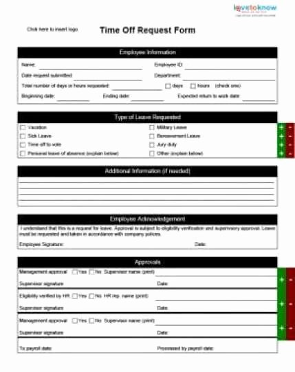 Request Time Off Template Beautiful 10 Time F Request form Templates Excel Templates