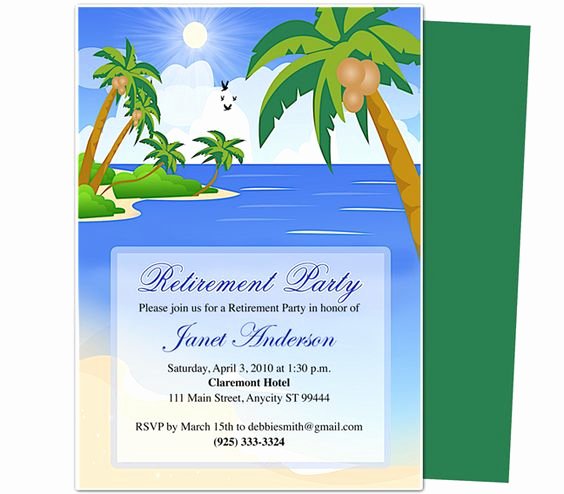 Retirement Party Flyer Template Free Awesome Retirement Templates Paradise Retirement Party