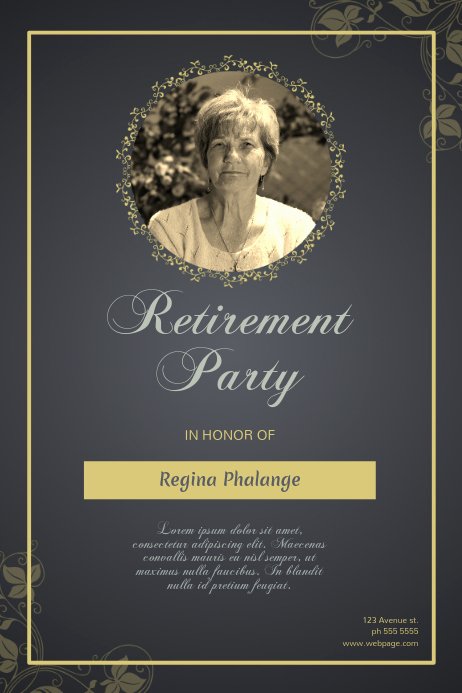 Retirement Party Flyer Templates Awesome Retirement Party Flyer Template