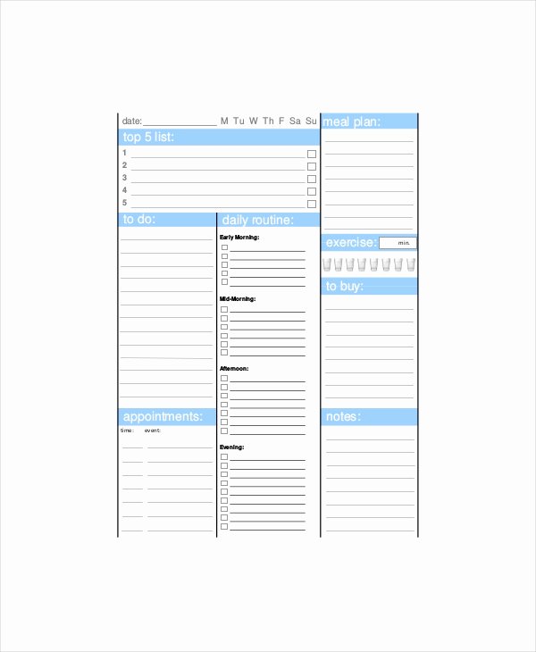 Road Trip Planner Template Luxury Daily Route Planner Template 3 Free Excel Pdf