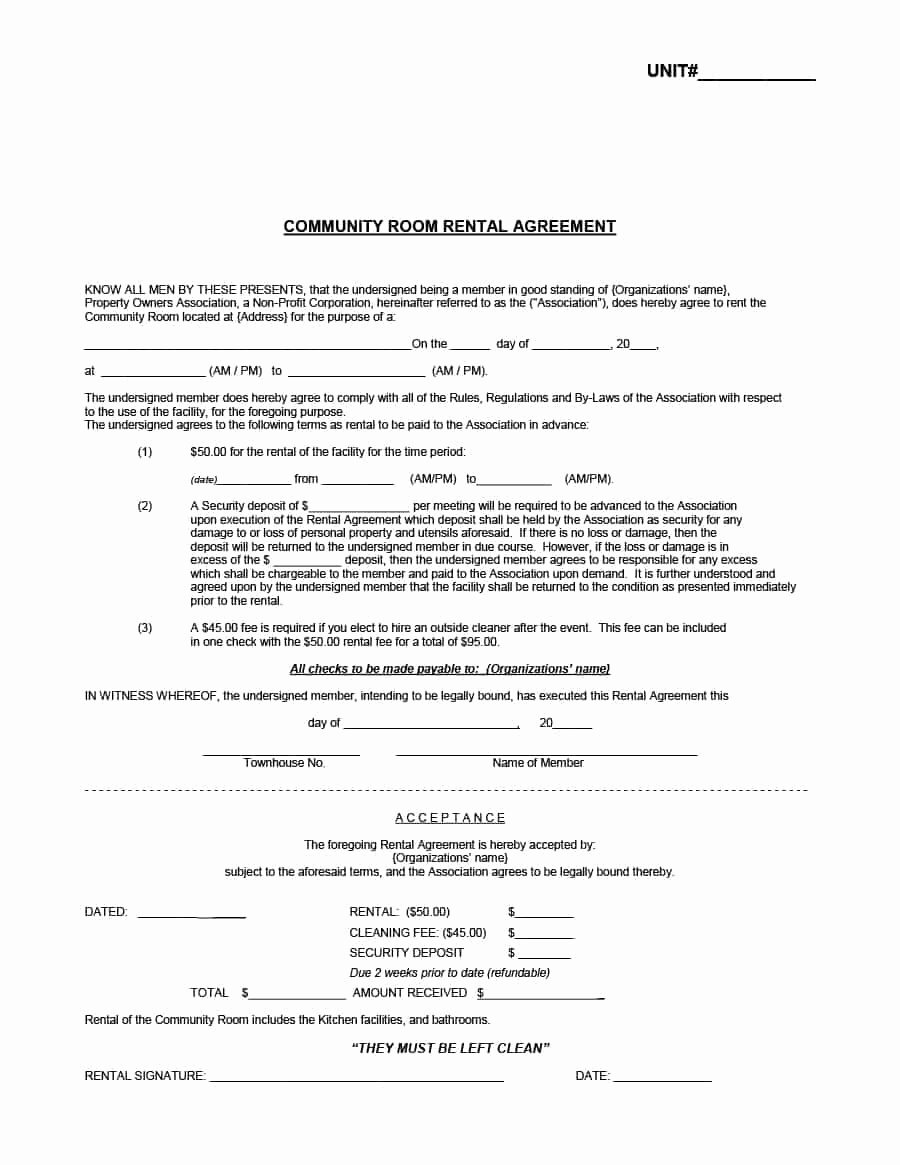 Room Rental Agreement Templates Awesome 39 Simple Room Rental Agreement Templates Template Archive