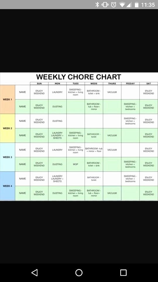 Roommate Chore Chart Template Luxury Married Couple Chore Chart organize My Home