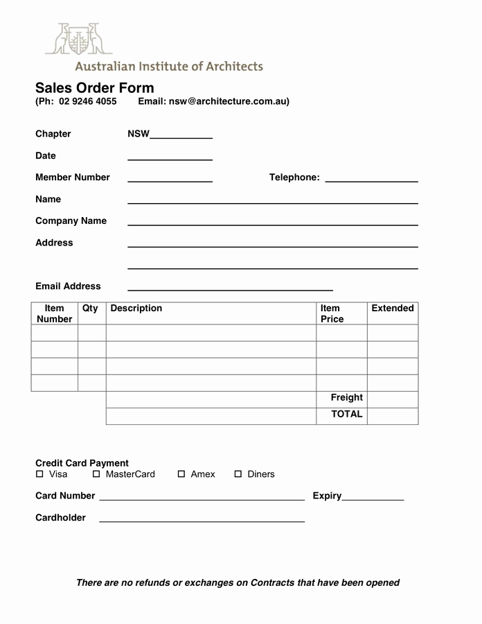 Sale order form Template Beautiful Sales order form In Word and Pdf formats