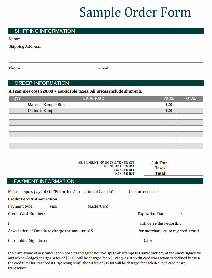 Sale order form Template Beautiful Sales order form Template