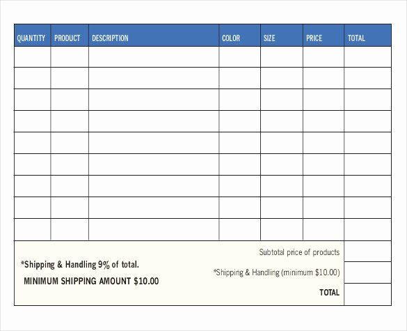 Sale order form Template Unique 13 Sales order Templates Word Excel Google Docs