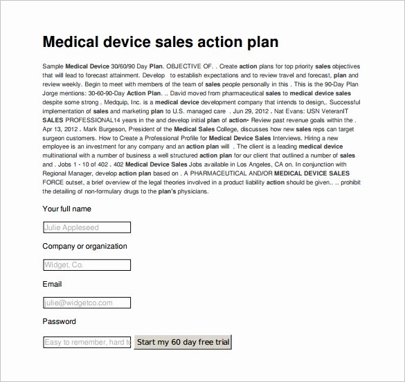 Sales Action Plan Template Awesome Sales Action Plan Template 14 Free Pdf Word format