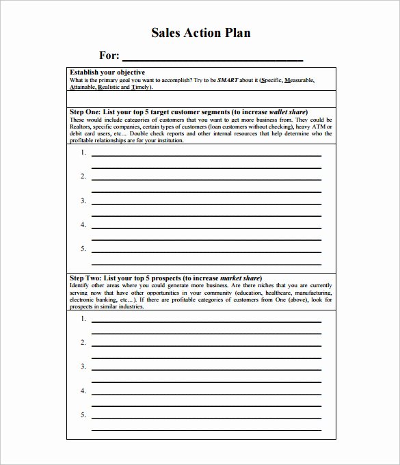 Sales Action Plan Template Beautiful Sales Action Plan Template – 11 Free Word Excel Pdf