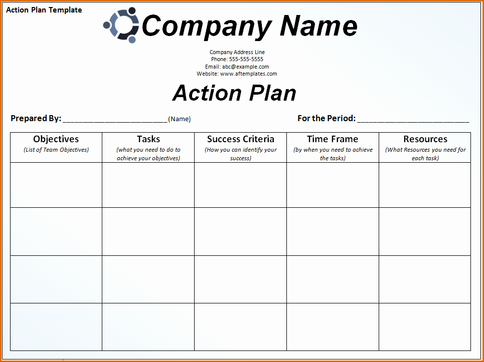 Sales Action Plan Template Unique 8 Sales Action Plan Template