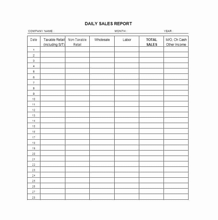 Sales Call Report Template Excel Best Of 45 Sales Report Templates [daily Weekly Monthly Salesman