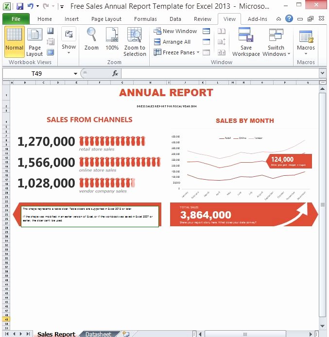 Sales Call Report Template Excel Fresh Free Sales Annual Report Template for Excel 2013