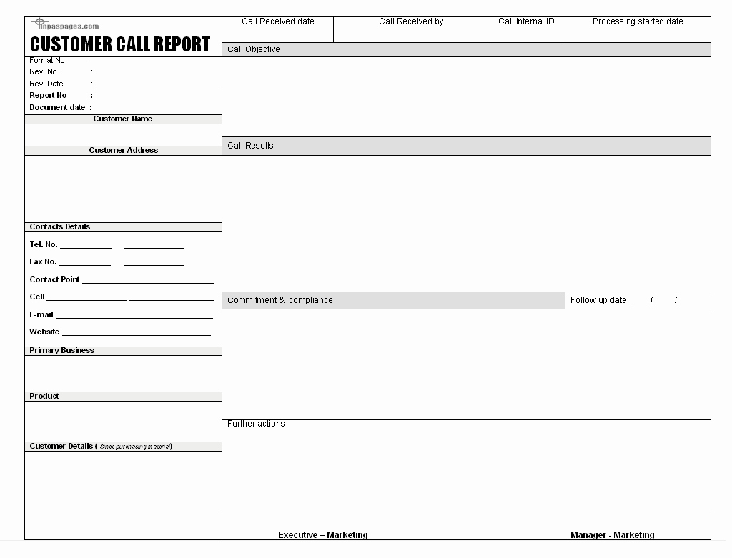 Sales Call Report Template Excel Inspirational Sales Call Report Templates Word Excel Fomats
